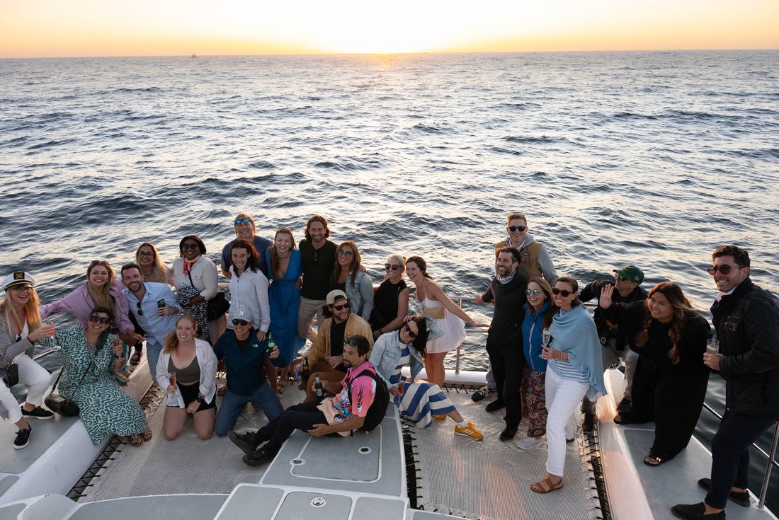 Nomads on a sunset yacht cruise off Cape Town